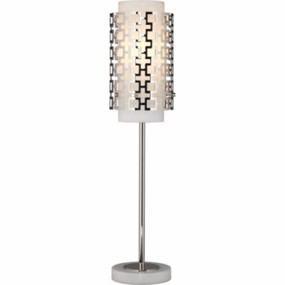 Chain Link Table Lamp - Polished Nickel