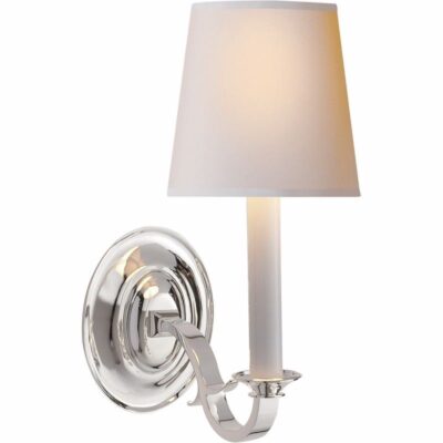 Channing Single Sconce - Polished Silver