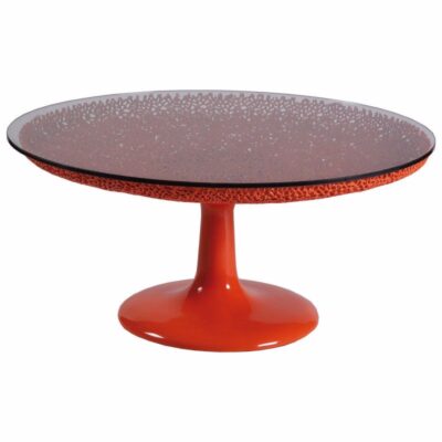 Seascape Round Cocktail Table- Orange