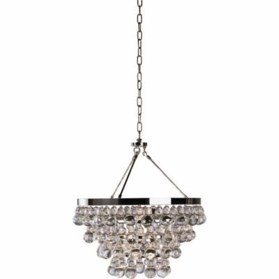Clear Ice--pendant - Polished Nickel