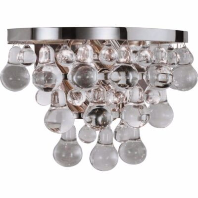 Clear Ice--sconce - Polished Nickel