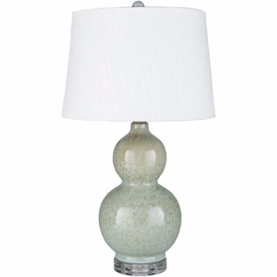 Columbus Table Lamp - Pale Blue & Taupe