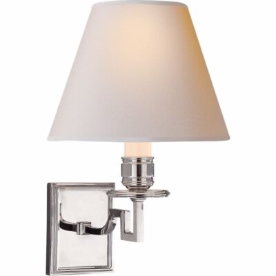 Greek Key Sconce - Polished Nickel