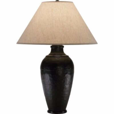 Hacienda Table Lamp - Antique Rust/brussels Linen