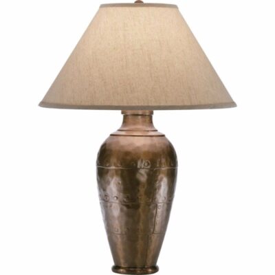 Hacienda Table Lamp - Copper/brussels Linen