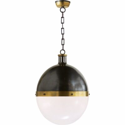 Hicks Extra Large Pendant - Bronze & Hand-rubbed Antique Brass