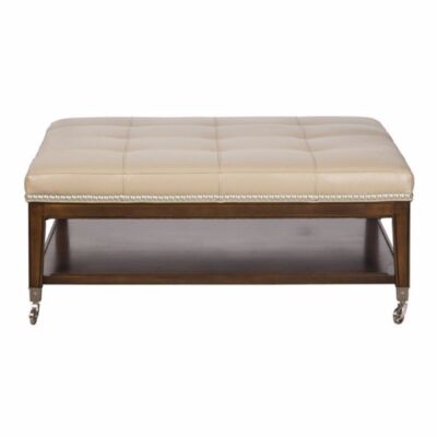 Edmonds Ottoman-leather
