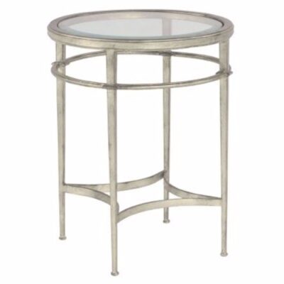 Adolpho Side Table--19"--silver