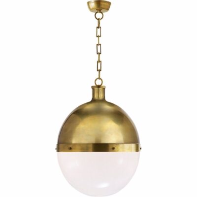 Hicks Extra Large Pendant - Hand-rubbed Antique Brass
