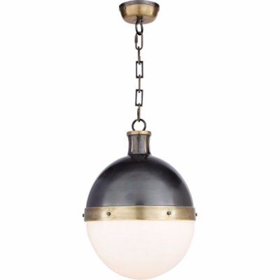 Hicks Large Pendant - Bronze & Hand-rubbed Antique Brass