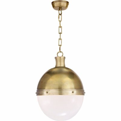 Hicks Large Pendant - Hand-rubbed Antique Brass