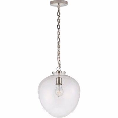 Katie Acorn Pendant - Polished Nickel
