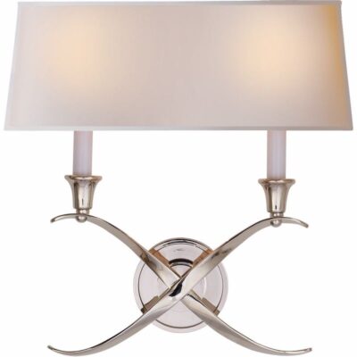 Large Cross Sconce - Polished Nickel