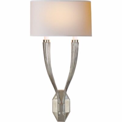 Larsen Double Sconce   - Polished Nickel
