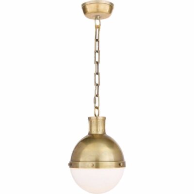 Hicks Small Pendant - Hand-rubbed Antique Brass
