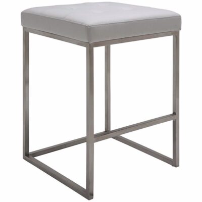 Emeril Counter Stool--brushed Stainless