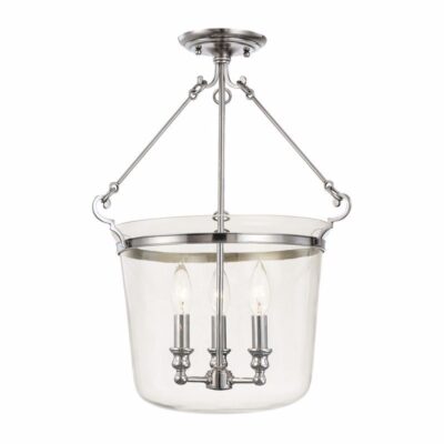 Mumbai Pendant-medium - Polished Nickel