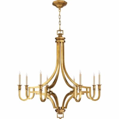 Mykonos Large Chandelier - Antique Burnished Brass
