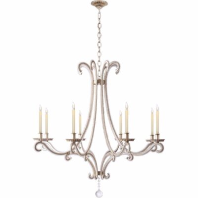 Oslo Large Chandelier - Burnished Silver Leaf