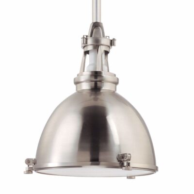 Industria Pendant- Large - Satin Nickel
