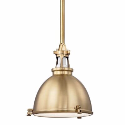 Industria Pendant--medium - Aged Brass