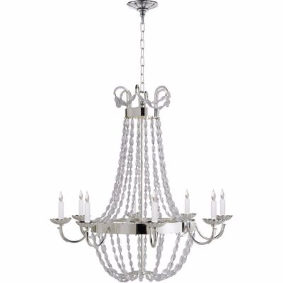 Paris Market Chandelier--large - Polished Silver