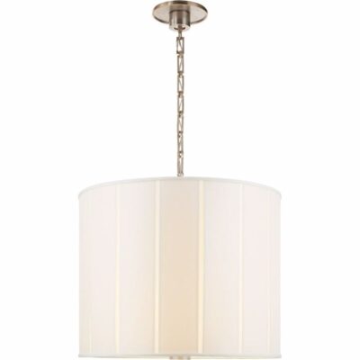 Perfect Pleat Pendant--large - Pewter