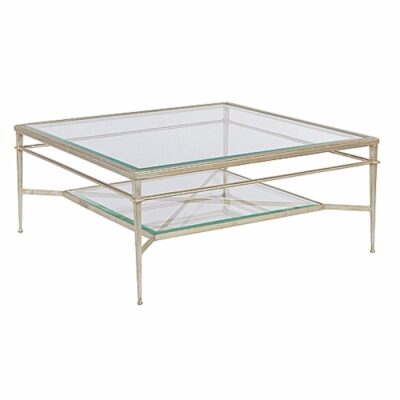 Delphi Cocktail Table--silver Leaf