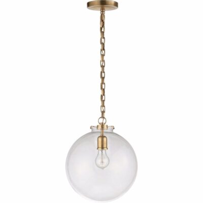 Katie Globe Pendant - Hand-rubbed Antique Brass