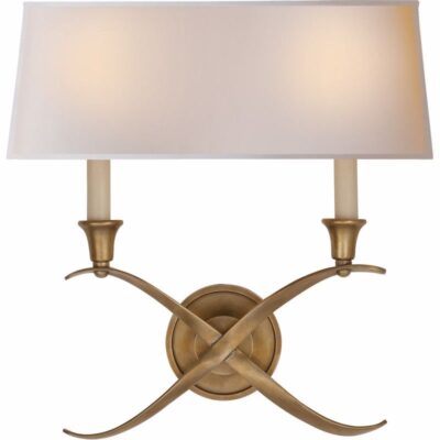 Large Cross Sconce - Antique Burnished Brass