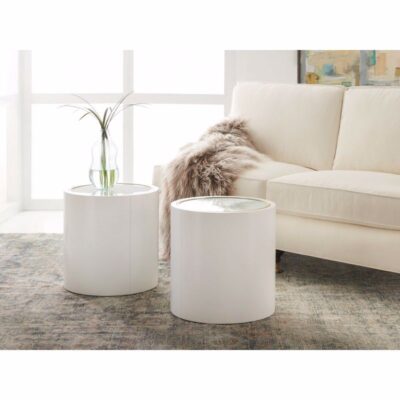 Seaglass Cylinder End Table