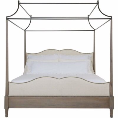 Jordana King Poster Bed With Metal Canopy