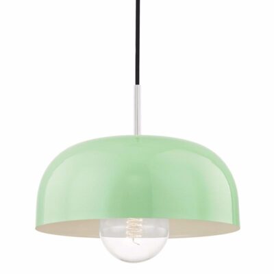 Pacific Pendant Medium - Mint - Polished Nickel