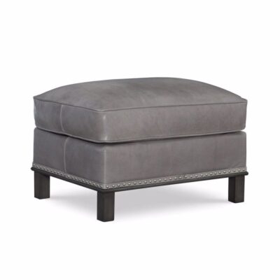 Jeremy Leather Ottoman