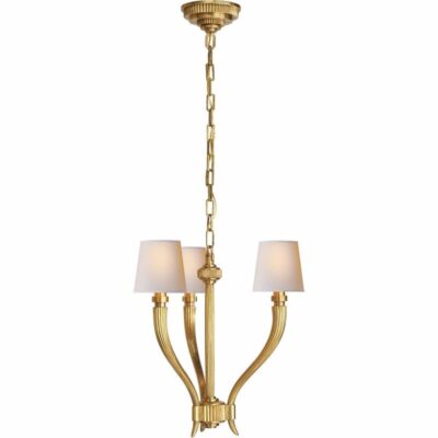 Larsen Small Chandelier - Antique Burnished Brass