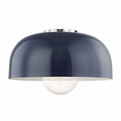 Pacific Ceiling Medium - Navy - Polished Nickel