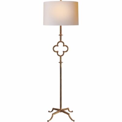 Quatrefoil Floor Lamp - Belgian White