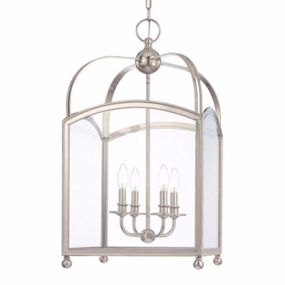 Revere Pendant-square-large - Polished Nickel