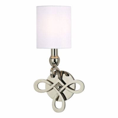 Ribbon Single Sconce - Polished Nickel