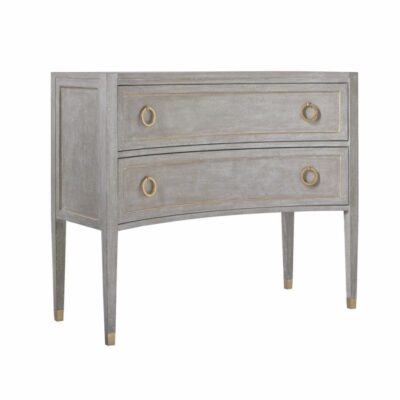Gustavian Concave Two Drawer Chest