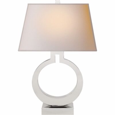 Ring Form--large Table Lamp - Polished Nickel