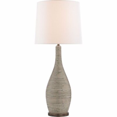 Sonara Table Lamp - Ivory & Chalk Black