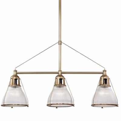 Noho Triple Pendant - Aged Brass