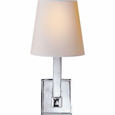 Square Tube Single Sconce - Polished Nickel