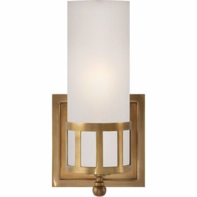 Openwork Single Sconce - Hand-rubbed Antique Brass