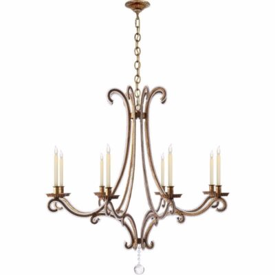 Oslo Large Chandelier - Gilded Iron