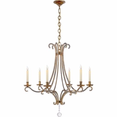 Oslo Medium Chandelier - Gilded Iron