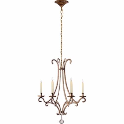 Oslo Small Chandelier - Gilded Iron