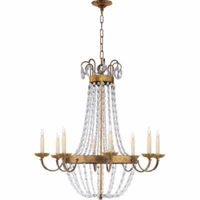 Paris Market Chandelier--large - Gilded Iron