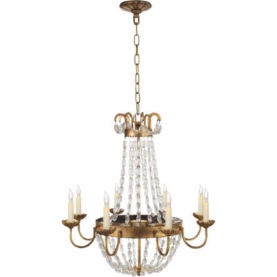 Paris Market Chandelier--medium - Gilded Iron